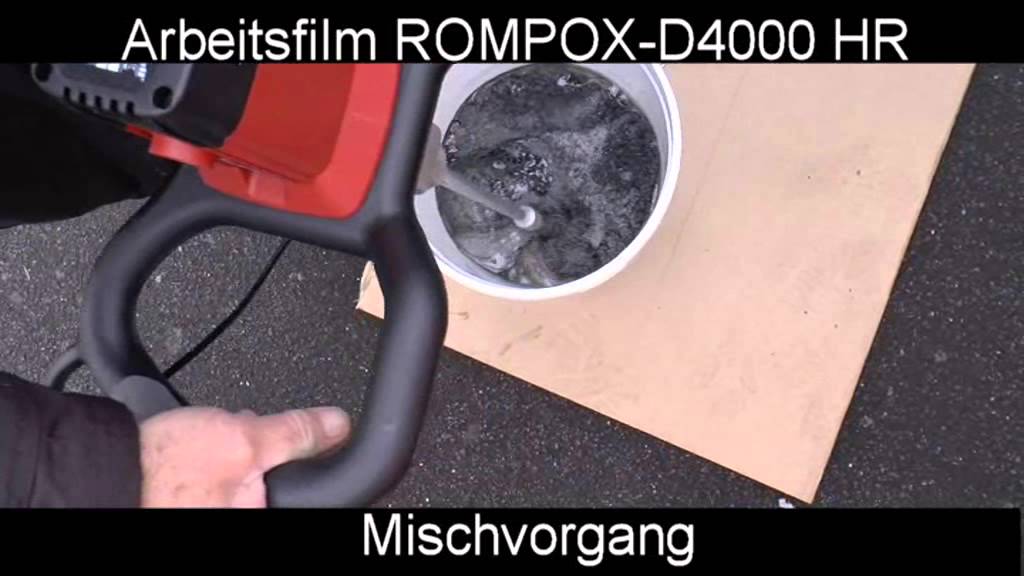 Anwendungsfilm: Asphaltreparatur mit ROMPOX - D4000 HR, ROMEX GmbH