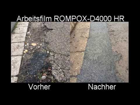 Anwendungsfilm: Asphaltreparatur mit ROMPOX - D4000 HR, ROMEX GmbH