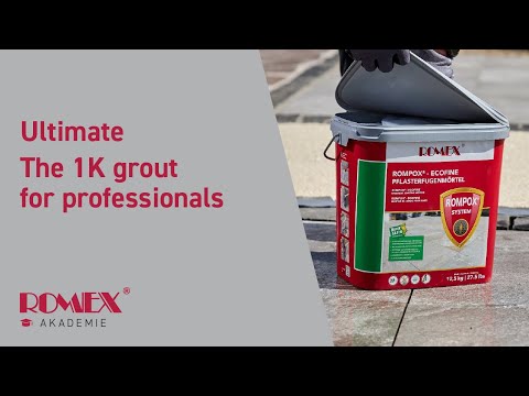 EN - Instruction video jointing with Rompox - Ecofine pavement jointing mortar