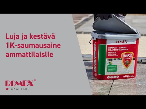 FI - Käyttöohjevideo Rompox: lla saumaamisesta – Ecofine saumausaine