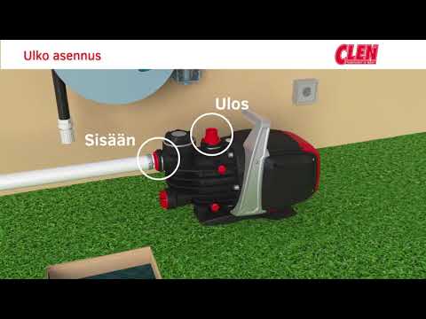 Käyttöönottovideo Clen Jet -vesipumpulle