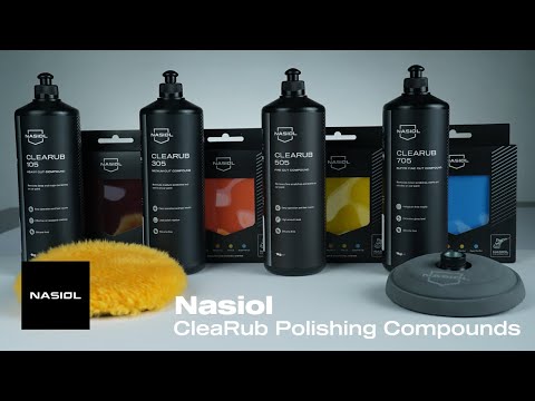 Nasiol CleaRub Compounds & Polishing Pads | Prepare the surface of the car |