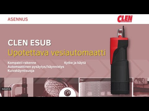 Käyttöönottovideo Clen Esub -vesiautomaatille