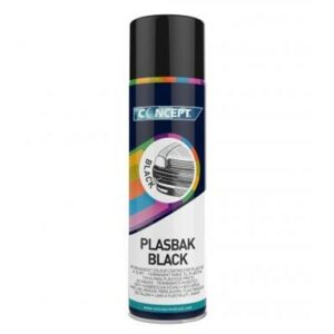Musta Spraymaali Muoveille / Concept Chemicals - Plasbak Black (450ml)