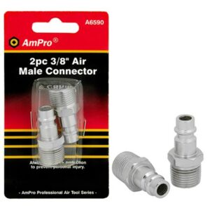 Paineilmaliitin 3/8" ulkokierteellä 2kpl