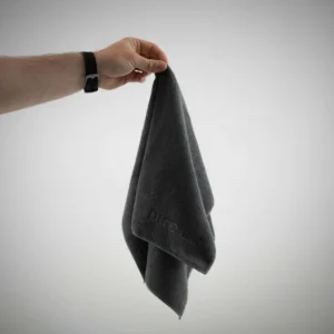 Pure:est Mikrokuituliina 40cm x 40cm musta 350g/m²